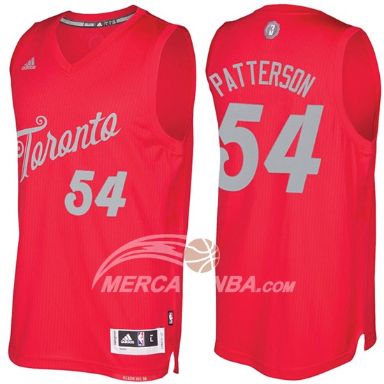 Maglia NBA Christmas 2016 Patrick Patterson Toronto Raptors Rosso